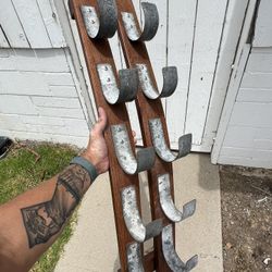 Wine Barrel Wood Bottle Holder