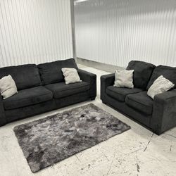 Super Comfy Gray Sofa Set 
