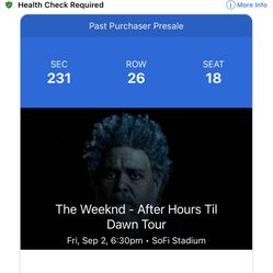 The Weeknd Ticket Sofi Stadium