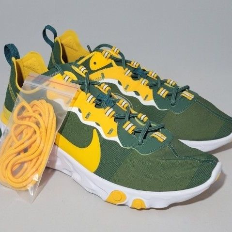 Men's Nike Green Green Bay Packers React Element 55 Shoes