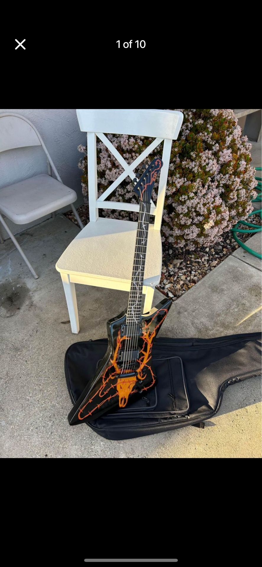 Custom Fire Electric Guitar Barbed Wire Quality Guitara 41 inches♥️♥️♥️