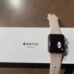 Apple watch series 3 rose cheap gold used