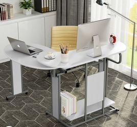 L-Shaped Computer Desk, Rotating Corner Desk 