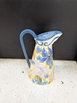 Large Ceramic Pitcher / Vase