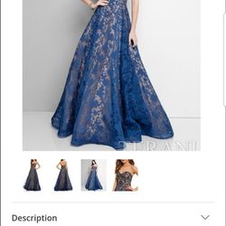 Beautiful Blue Prom Dress