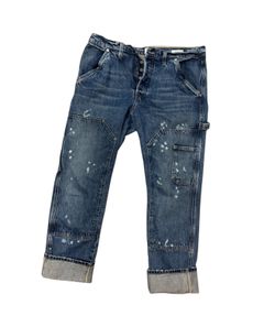 Frame denim Paint-Splatter Carpenter Jeans - Dark Blue Sz 27 button fly