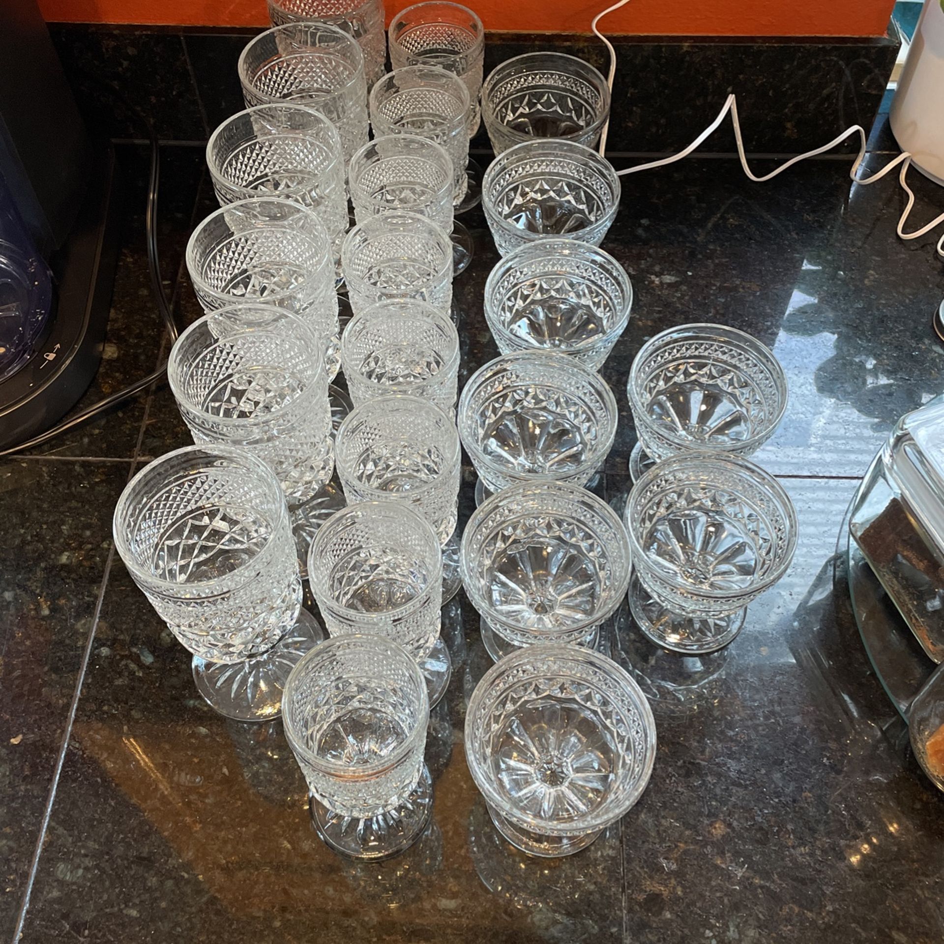 Vtg Anchor Hocking Wexford Set (22)