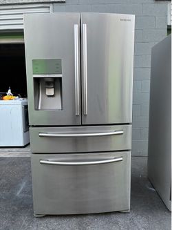 Samsung refrigerator Four-door French door with Flex drawer Like New ,