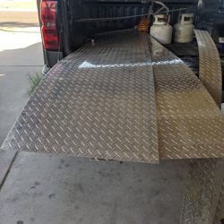 2 Ft Wide 8 Ft Long Diamond Plate Aluminum Good For Covering The Front Of Your Camper Or For Whatever Hobby You Might Need It $25 Each Or 40 For Both
