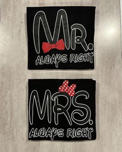 Disney Mom And Dad Custom T-shirts