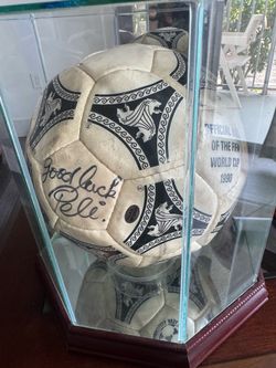 Pele signed official World Cup 1990 ball