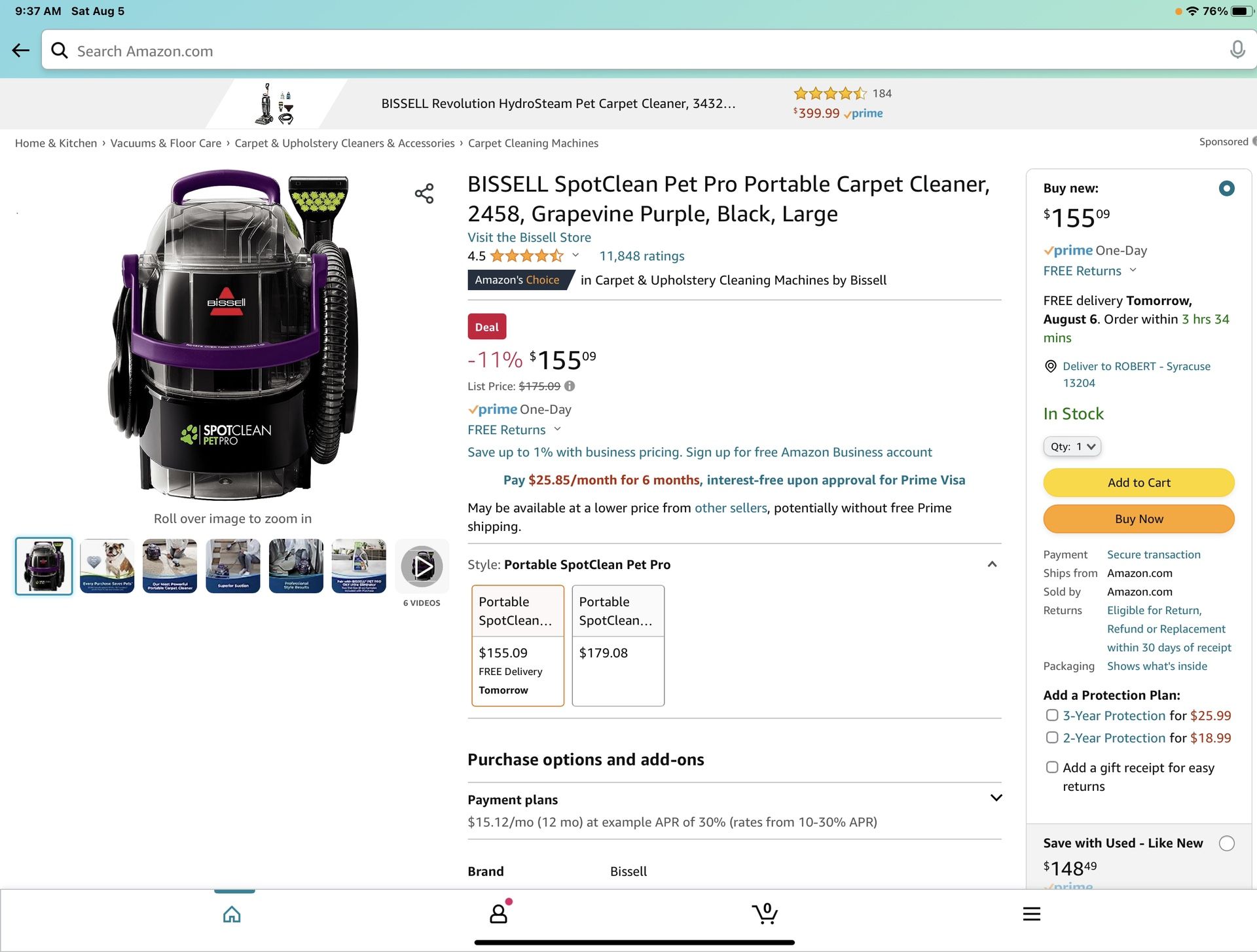 Bissell SpotClean PetPro