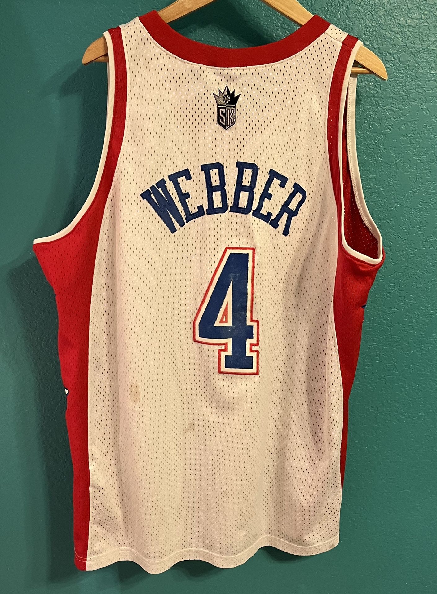 Chris Webber Sacramento Kings Allstar NBA Basketball Jersey Mens 2Xl