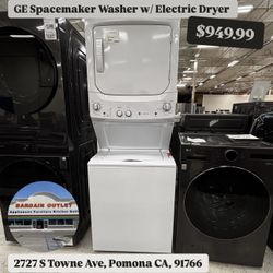 GE Spacemaker Washer With Electric Dryer 