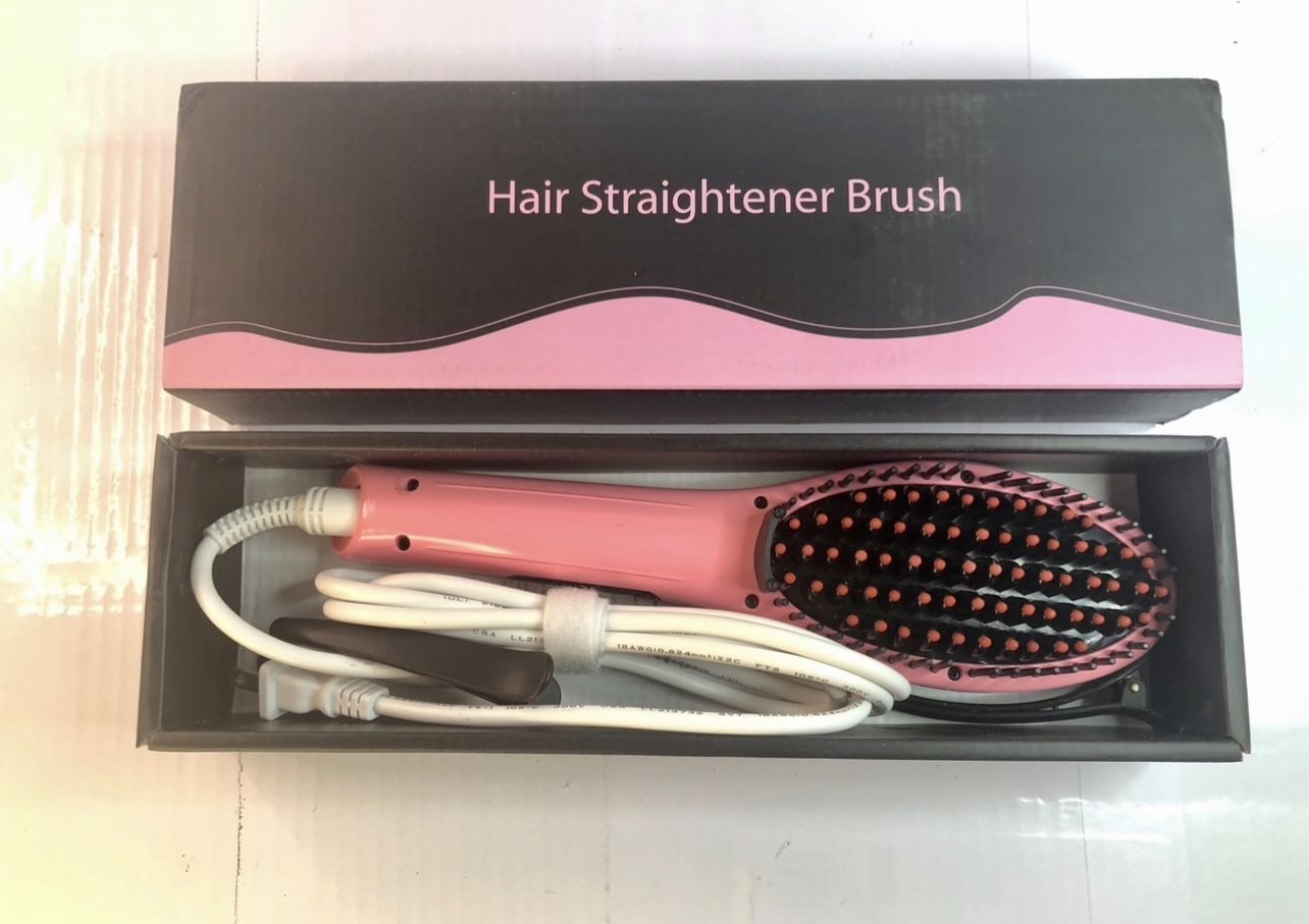 Hair Straightener Brush with Anti-Scald