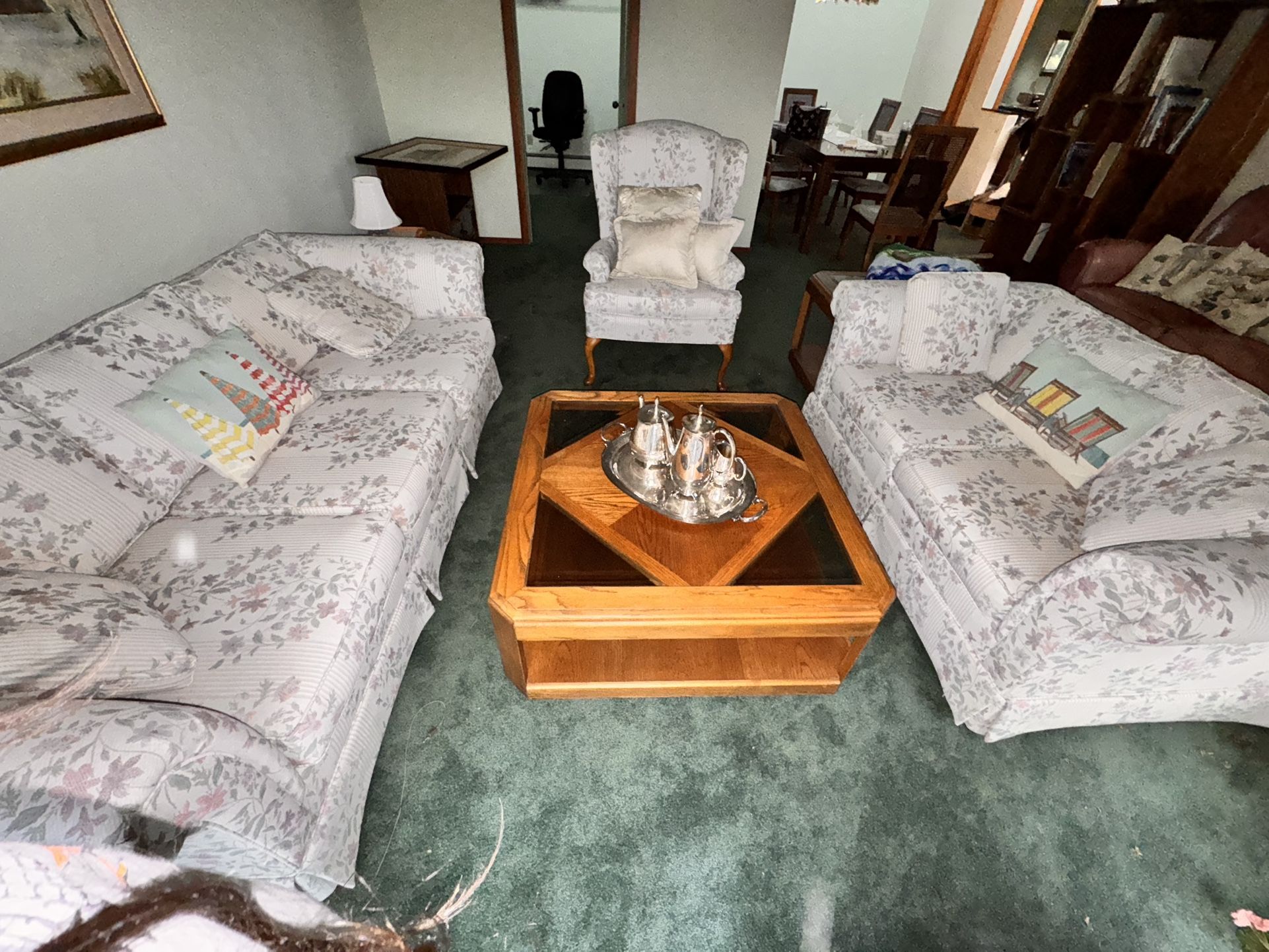 Cottage Core Vintage Floral Sofa Set