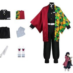 Cosplay Costume Anime Rengoku Kamado Tanjirou Zenitsu Giyuu Cosplay Kimono Outfit