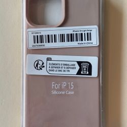 iP 15 Case Light Beige Silicone