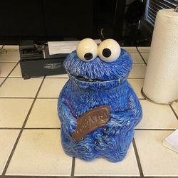 Vintage Cookie Monster cookie jar