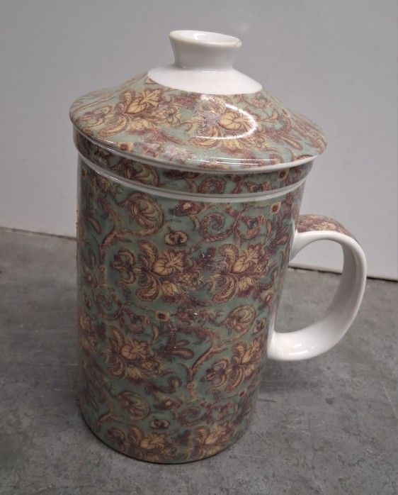 World Market tea infuser Mug 