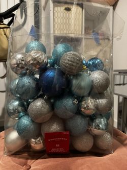 Blue Christmas Ornaments