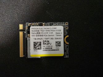 512GB NVMe PCIe Gen4x4 M.2  + Adapter