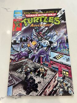 TMNT + Teenage Mutant Ninja Turtles Adventures # 8 1990 Comic Archie, VF/NM Small Ripples on Inside