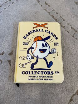 Cute baseball card folder