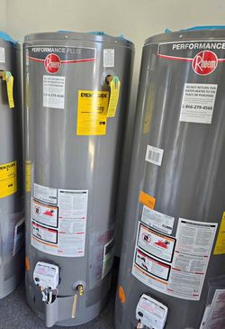 Performance Rheem water heater 30,40,50 gallon