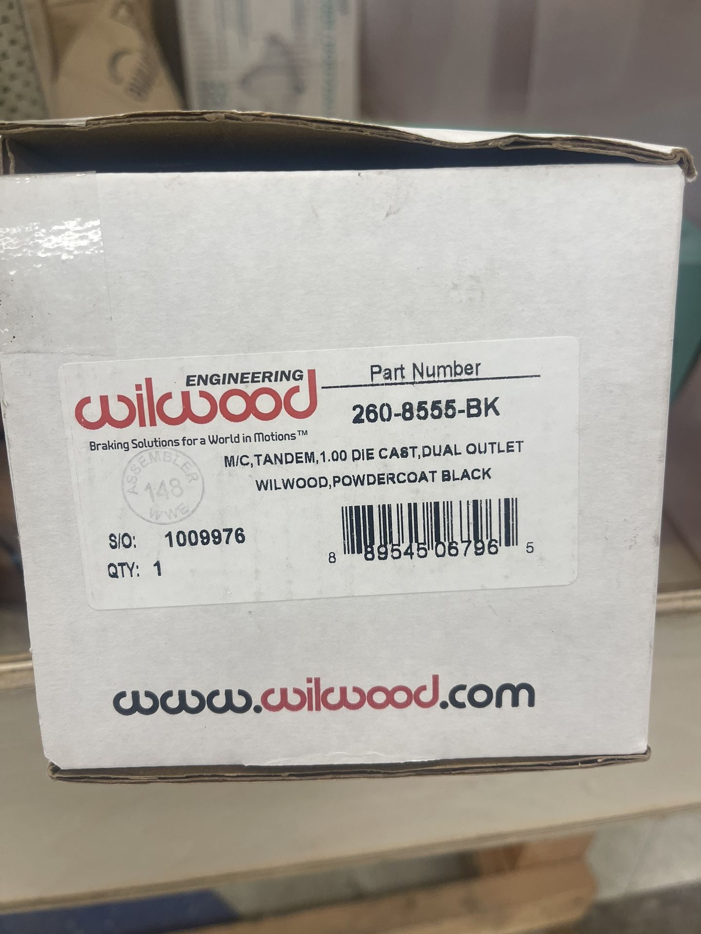 Wilwood Break Master Cylinder (contact info removed)-BK