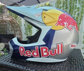 Bell Mx-10 Helmet Red Bull Athelete Only Refinished