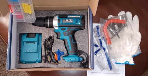 Cordless Drill Driver Kit with Accessories