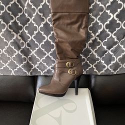Style & Co. Epic Brown Knee High Boots Size 7