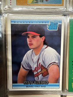 RYAN KLESKO 1992 Donruss RATED Rookie Card RC  Braves 1995 Champs