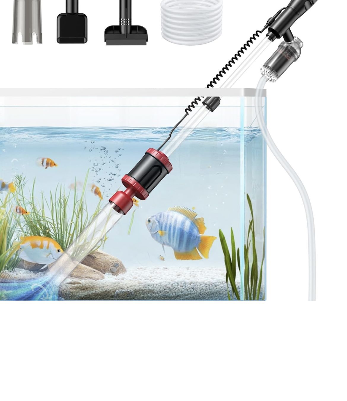 36 Electric Aquarium Vacuum Gravel Cleaner
