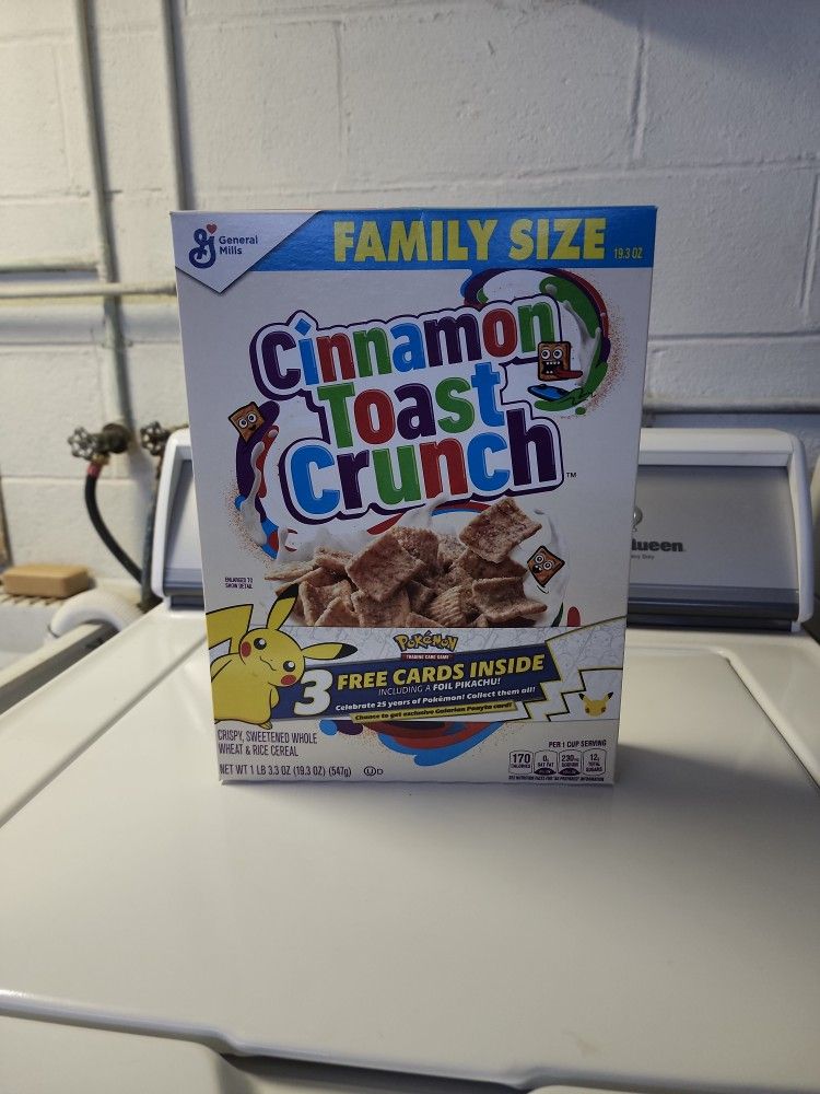 Cinnamon Toast Crunch Pikachu Pokemon Trading Card Game Unopened