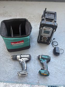 Makita Tool Set with Drill, Impact Driver, and Radio