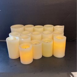 Candlelight By batteries. One dollar each.