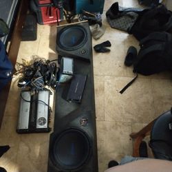 12" Subwoofers,Stereo, Amplifiers And Cables 