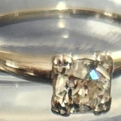 Diamond Engagement Ring- Antique & Engagement Ring With Matching Wedding Band