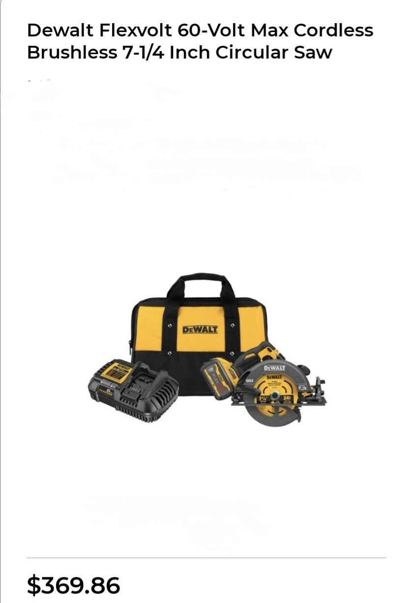 Dewalt Saw
