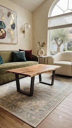 Acacia solid wood coffee table