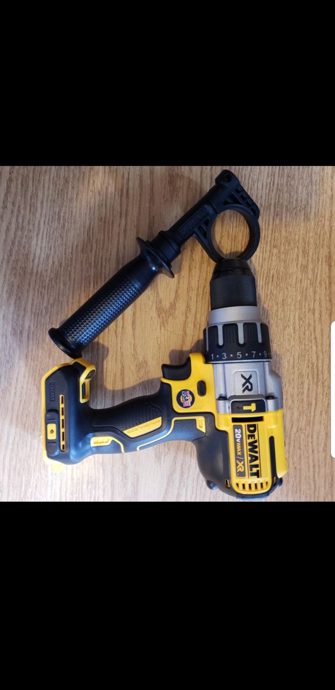 DeWalt XR brushless 3 speed hammer drill. Brand new. No battery or charge