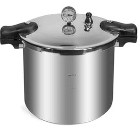 Pressure Canner 22-Quart Capacity Pressure Cooker Built-in Pressure Gauge with (1) Rack, Aluminum Polished

Brand New in box 🎁