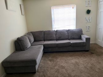 Gray comfy couch