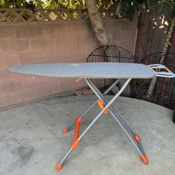 Durabilt DX1500 Premium Steel Mesh Top Ironing Board With Silver And Orange