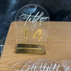 Table Numbers 