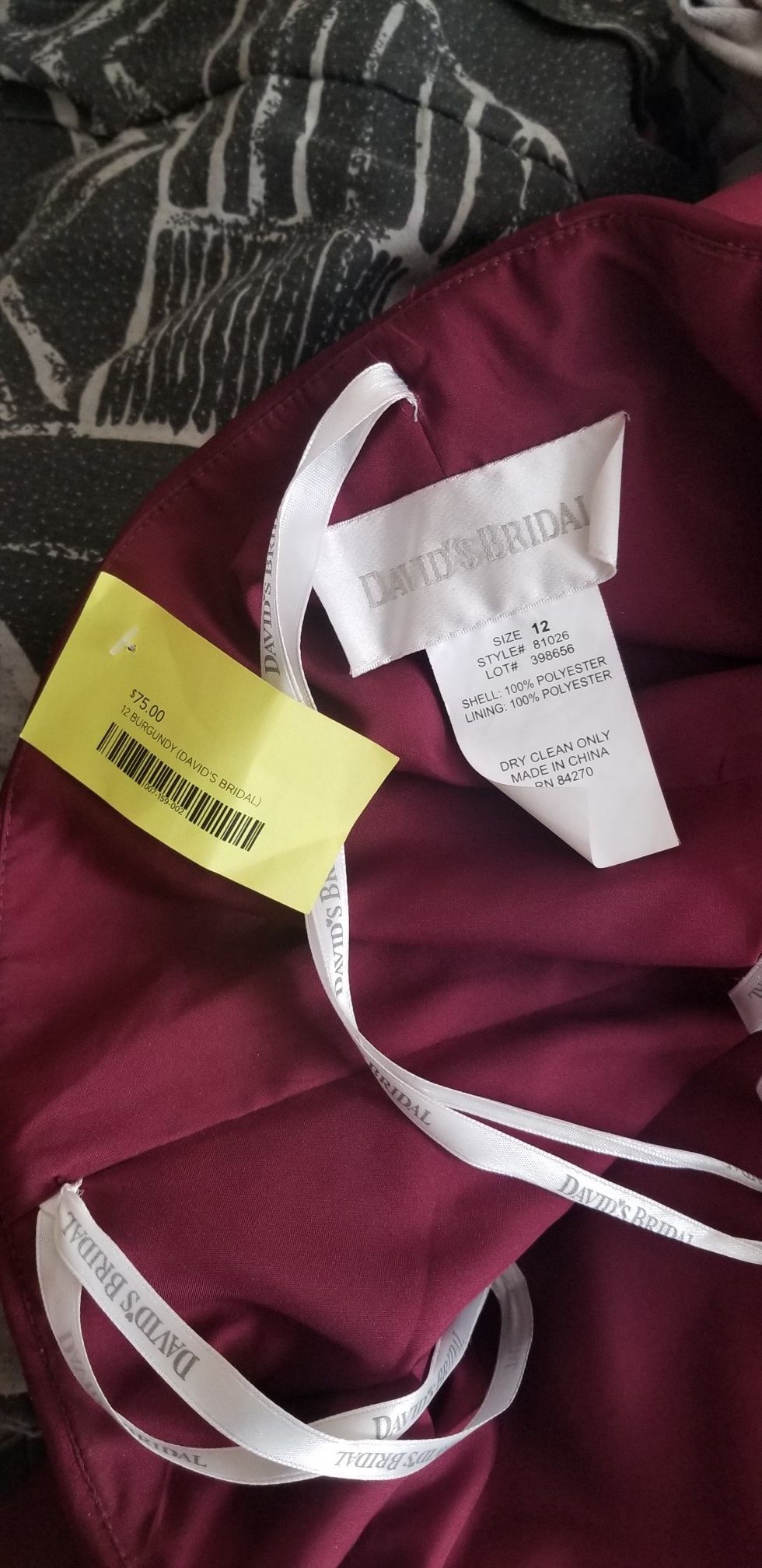 "Wine" bridesmaid dress