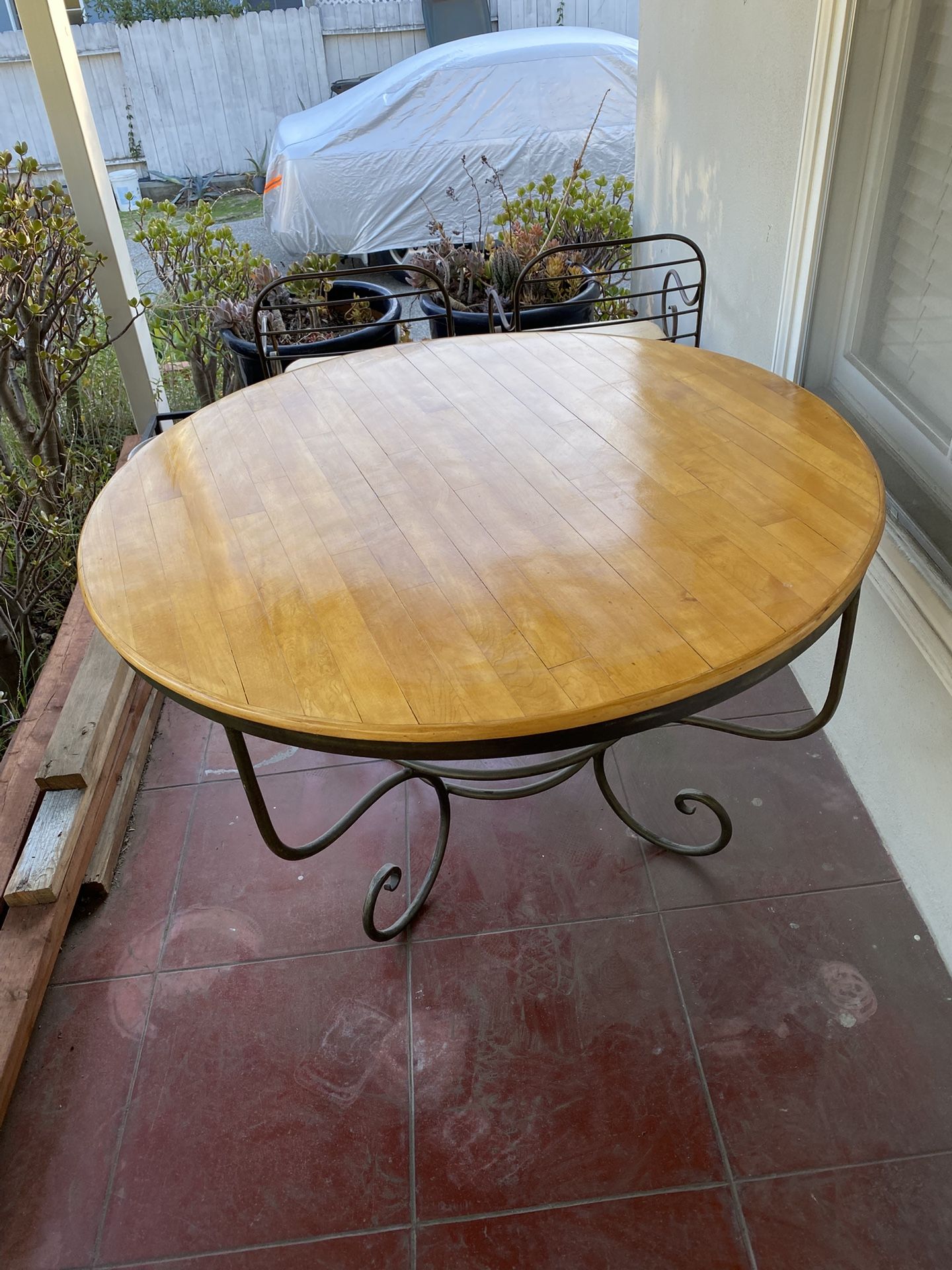 Custom Round Wood Dining Table