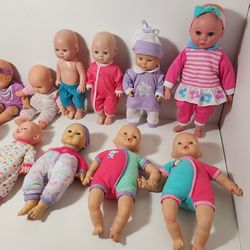 11pcs Dream Collection Baby Dolls Lot